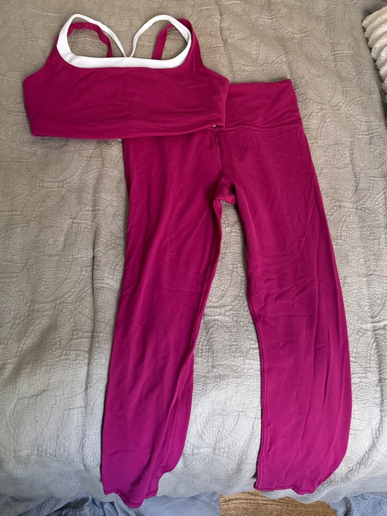 Athleta Pants - Athleta Women's Pink & White Set - Leggings
